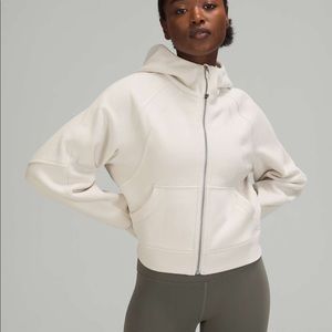 Lululemon Scuba Full Zip white opal m/l